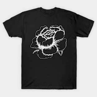 Blooming Flower Petals Sketch T-Shirt